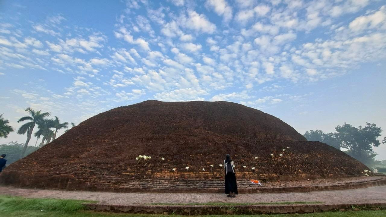 佛陀荼毘聖地遺址寬廣視野